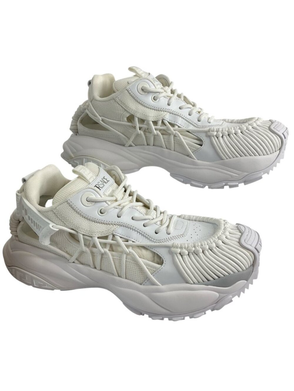 Versace Shoes Womens Sz US 9 EU 42 White Mercury M_VS_01 Sneakers Nib $990
